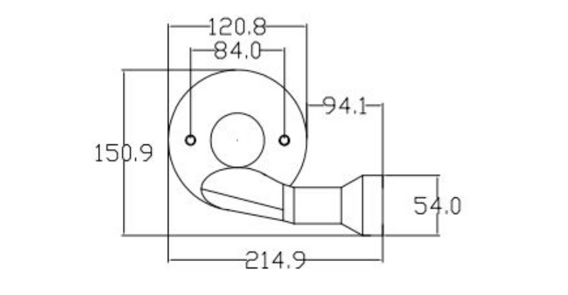 Quemador Redondo Corto Derecho Linea Pesada Compatible con Asber y Delta - Electrodomesticos Olvera
