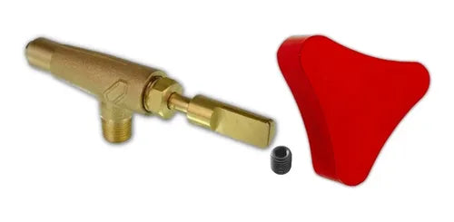 Valvula Con Perilla Para Estufa Alta Presion Metalica Opresr