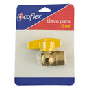 Llave De Paso P/Gas 3/8X1/2 C/Codo