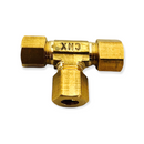 Tee Terminal de Compresión con Barril 1/4"