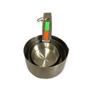 Set Tazas Medidoras 1/4,1/2,3/4,1 Acero