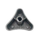 Perilla Triangular Grande Con Opresor Plateada