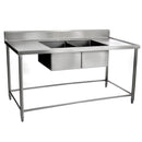 Fregadero Doble Tarja Central 1.88X70X90