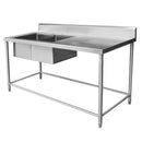 Fregadero Doble Tarja Izq. 180X70X90