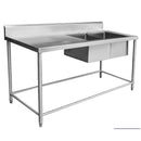 Fregadero Doble Tarja Der. 180X70X90