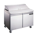 Mesa refrigerada para preparación de ensaladas en acero inoxidable 2 puertas ICEHAUS ME-2P-SS-02