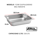 Inserto Acero Inoxidable MEDIO 1/2 x 65 Mm - Electrodomesticos Olvera