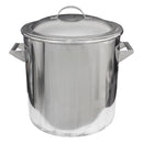 Olla de Acero Inoxidable Engargolada de 120 Litros 55 x 60 cm
