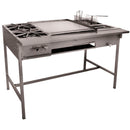 Parrilla 2Quemadores Con Plancha Y Freidor