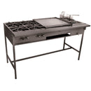 Parrilla 4Quemadores Con Plancha Y Freidor