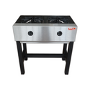 Parrilla 2 Quemador Industrial Alta 76X40X85