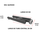 Quemador Tipo H Doble Flama 50 Cm Hierro Fundido