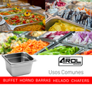 Inserto Acero Inoxidable SEXTO 1/6 x 100 Mm - Electrodomesticos Olvera