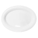Plato Ovalado 14" Melamina Blanca