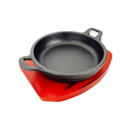 Plato Redondo Con Orejas Y Base 6"