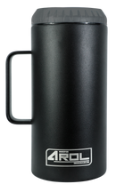 Portacaguamon Termo Acero noxidable doble capa AROL 1.2 lts Aislamiento al vacío (Acero Inoxidable Black)