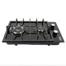 Parrilla de Gas de 2 Quemadores, Vidrio Templado, Empotrable, 31cm, AROL P-CN2Q31